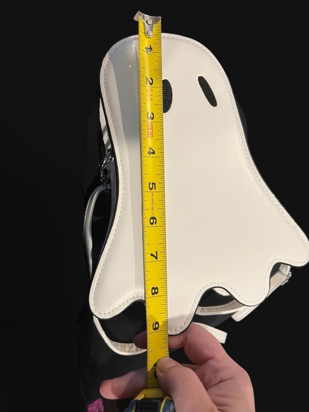 Brand New White Ghost Crossbody Bag - Cute Halloween Spooky Novelty Purse - Picture 3 of 8